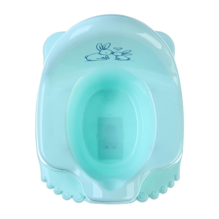 Горшок детский музыкальный &laquo;Кролики&raquo;, цвет нежно-бирюзовый
