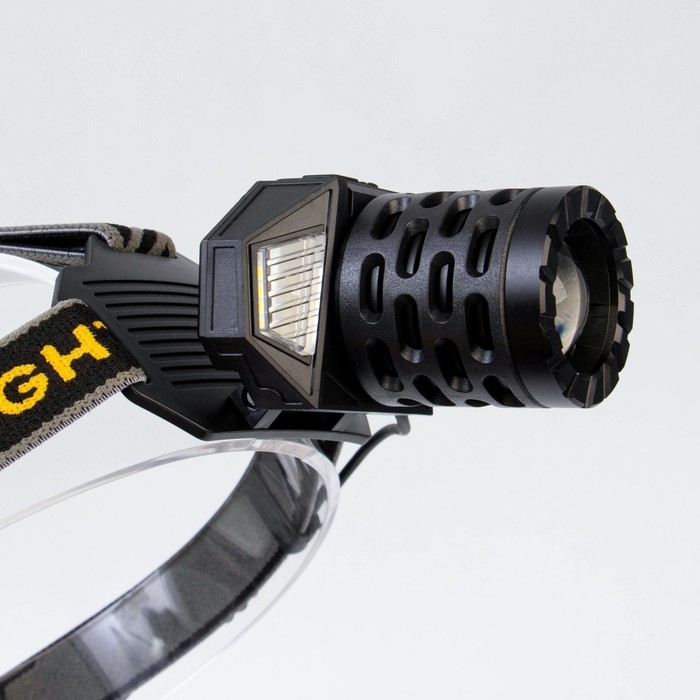 Фонарь налобный аккумуляторный, 50 Вт, 4500 мАч, 2000 лм, XHP, LED, USB, 4 режима Фонарь налобный аккумуляторный, 50 Вт, 4500 мАч, 2000 лм, XHP, LED, USB, 4 режима