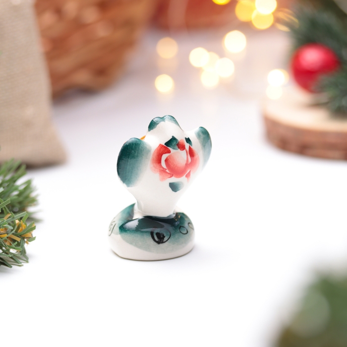 Новый год. Сувенир символ года 2025 Новый год. Сувенир символ года 2025 "Змея Красотка", гжель, цвет, 5 см