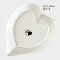 Маслёнка фарфоровая на подставке из бамбука Доляна «Эстет. Сердце», 17×12,5×8 см, цвет белый Маслёнка фарфоровая на подставке из бамбука Доляна «Эстет. Сердце», 17×12,5×8 см, цвет белый