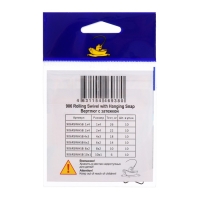 Вертлюг с застежкой Волжанка 906 Rolling Swivel with Hanging Snap B 8х2, тест 10 кг, 10 шт Вертлюг с застежкой Волжанка 906 Rolling Swivel with Hanging Snap B 8х2, тест 10 кг, 10 шт
