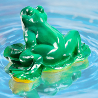 Садовая фигура "Лягушка на кувшинке" 23*35*18 см F01149 Садовая фигура "Лягушка на кувшинке" 23*35*18 см F01149