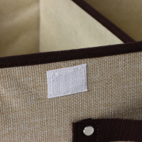 Короб стеллажный для хранения с двойной крышкой Доляна &laquo;Тэри&raquo;, 36&times;25&times;16 см, цвет бежевый