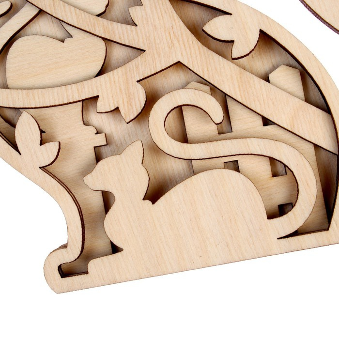 Роспись по дереву &laquo;Кошка&raquo;