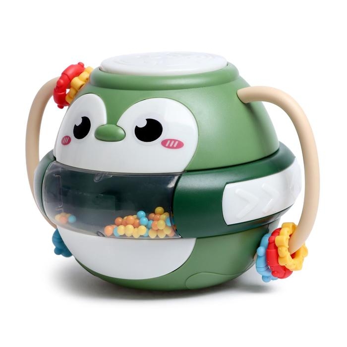 Музыкальная игрушка &laquo;Малыш Пингви&raquo;, с подвижными элементами, звук, свет, цвет зелёный