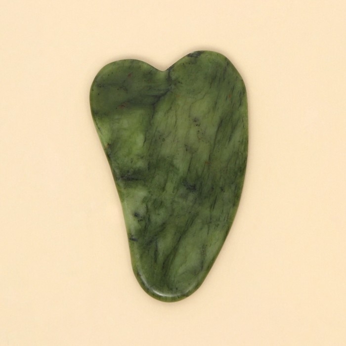 Массажер для лица, гуаша набор &laquo;Насладись моментом&raquo;, 14 х 20 см, кальцит и серпентин