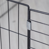 Вольер для животных "Пижон" 6 секций на клипсах 60 х 60 см, ш.п. 37-40 мм, складной, черный Вольер для животных "Пижон" 6 секций на клипсах 60 х 60 см, ш.п. 37-40 мм, складной, черный