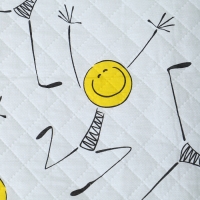 Покрывало Смайлы 150х210см, б/з, бязь 120г/м, хл 100% Покрывало Смайлы 150х210см, б/з, бязь 120г/м, хл 100%