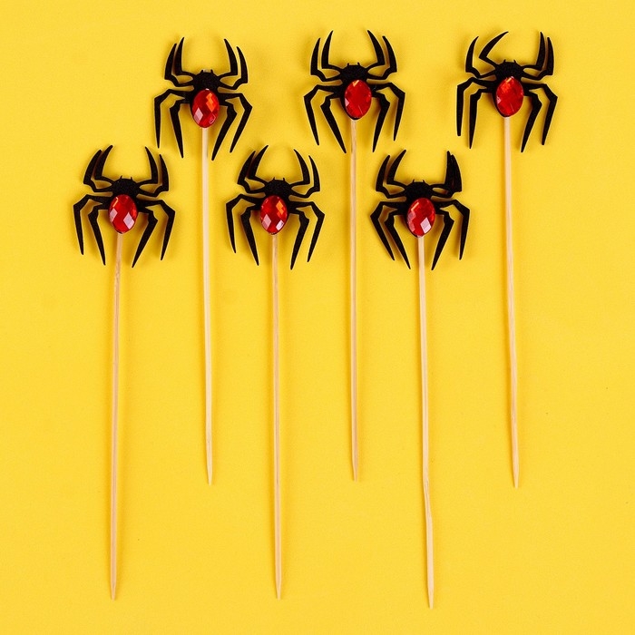 Топпер &laquo;Паук&raquo;, набор 6 шт., МИКС
