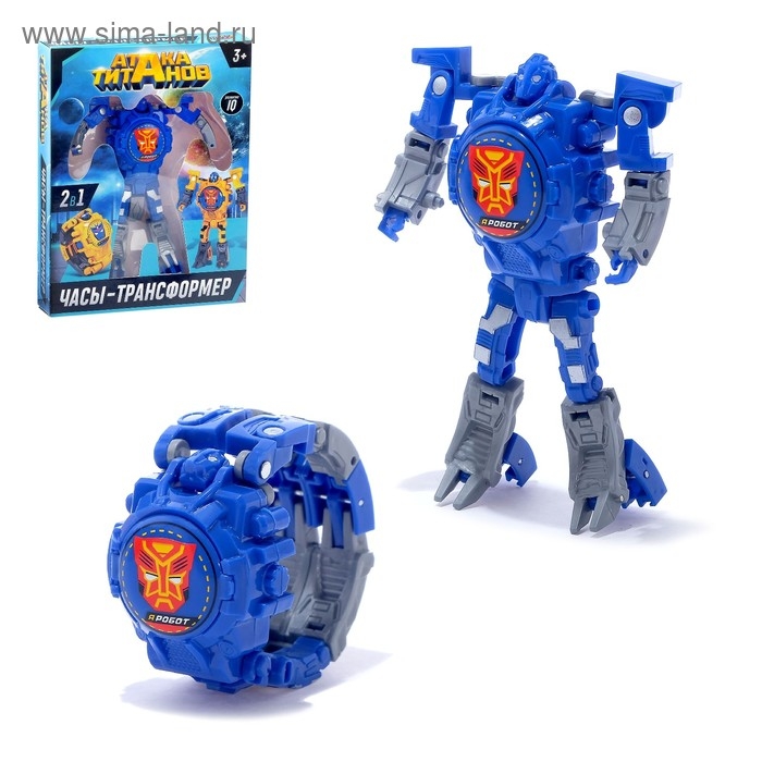 Робот «Часы», трансформируется, с индикацией времени, цвет синий Робот «Часы», трансформируется, с индикацией времени, цвет синий