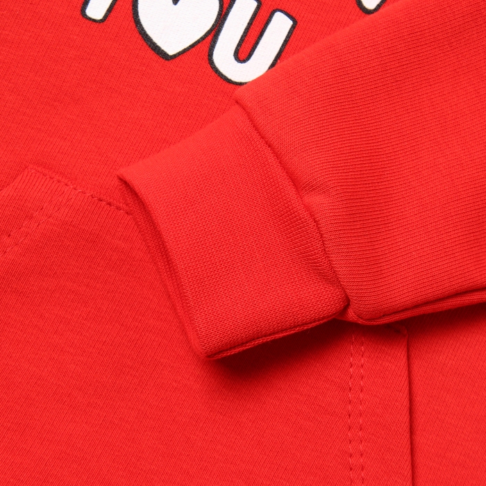 Джемпер с капюшоном Крошка Я Love, рост 68-74 см, красный