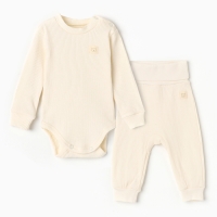 Набор: боди и штанишки Крошка Я, рост 86-92 см, молочный Набор: боди и штанишки Крошка Я, рост 86-92 см, молочный