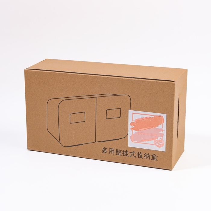 Органайзер для хранения, навесной, 2 секции, с клеевыми крючками, 20,2 × 11 × 6,4 см, цвет белый/серый Органайзер для хранения, навесной, 2 секции, с клеевыми крючками, 20,2 × 11 × 6,4 см, цвет белый/серый