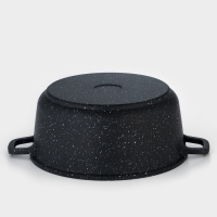 Кастрюля Доляна &laquo;Элит&raquo;, 3,3 л, d=22 см, h=10 см, литой алюминий, литые ручки, антипригарное покрытие