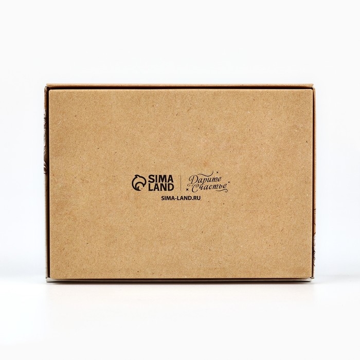 Коробка складная под 6 конфет &laquo;Ручная работа&raquo;, 13,5 х 9,8 х 3,8 см