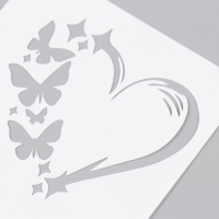 Трафарет "Сердечко" 9х9 см Трафарет "Сердечко" 9х9 см