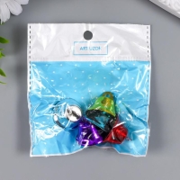 Набор декора для творчества "Колокольчики цветные" d=2,6 см набор 5 шт Набор декора для творчества "Колокольчики цветные" d=2,6 см набор 5 шт