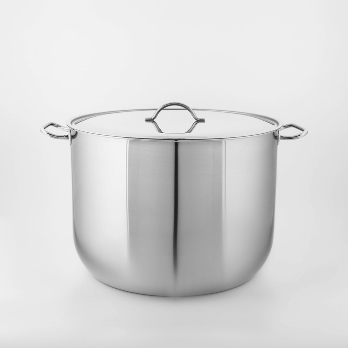 Кастрюля цельнотянутая &laquo;Профи&raquo;, 50 л, d=45 см, металлическая крышка