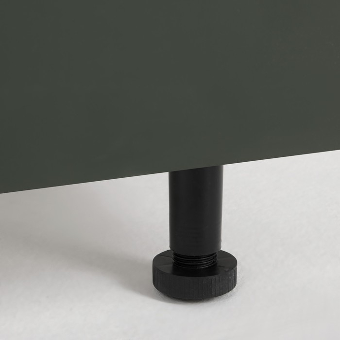 Шкаф напольный 600 2 ящика Хельга, 600х500х824, Белый/Олива софт МДФ Шкаф напольный 600 2 ящика Хельга, 600х500х824, Белый/Олива софт МДФ