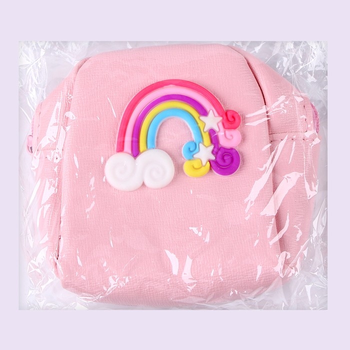 Сумка для куклы «Радуга», цвет розовый Сумка для куклы «Радуга», цвет розовый