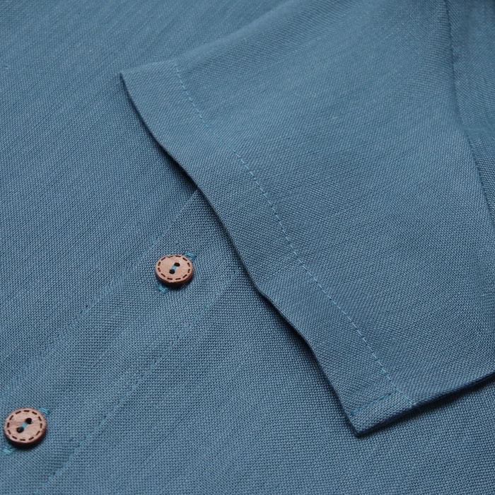Рубашка для мальчика KAFTAN Linen, р. 32 (110-116), синий