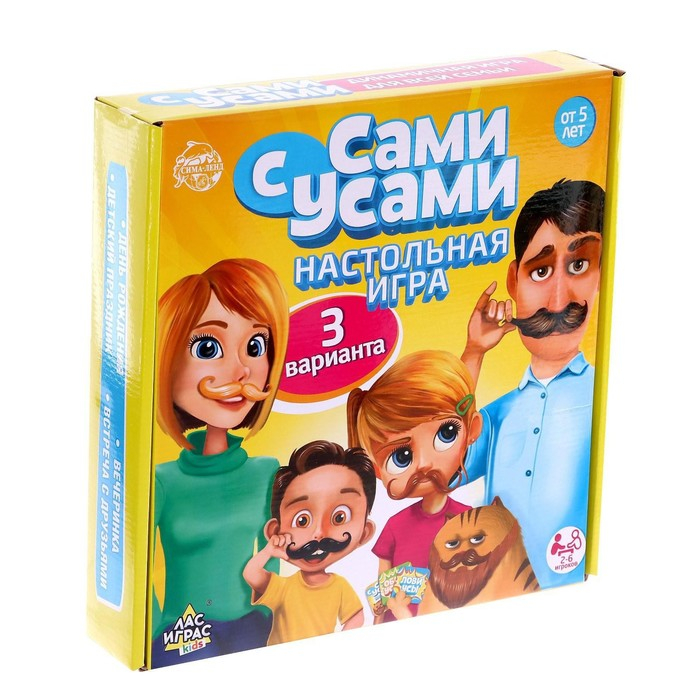Настольная игра на реакцию &laquo;Сами с усами&raquo;, 2-6 игроков, 5+