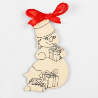 Письмо от Деда Мороза на новый год в конверте «Новогодний ответ!» с деревянной игрушкой под роспись Письмо от Деда Мороза на новый год в конверте «Новогодний ответ!» с деревянной игрушкой под роспись