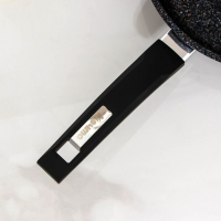 Сковорода &laquo;Гранит Star&raquo;, d=22 см, стеклянная крышка, антипригарное покрытие, тёмно-синий