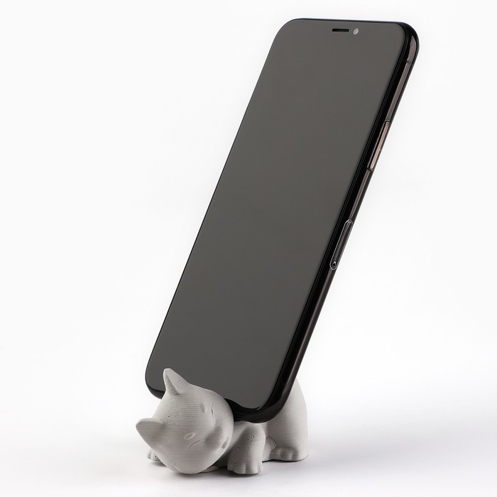 Подставка для телефона &laquo;Корги&raquo;, серая, 6,5 х 5 см