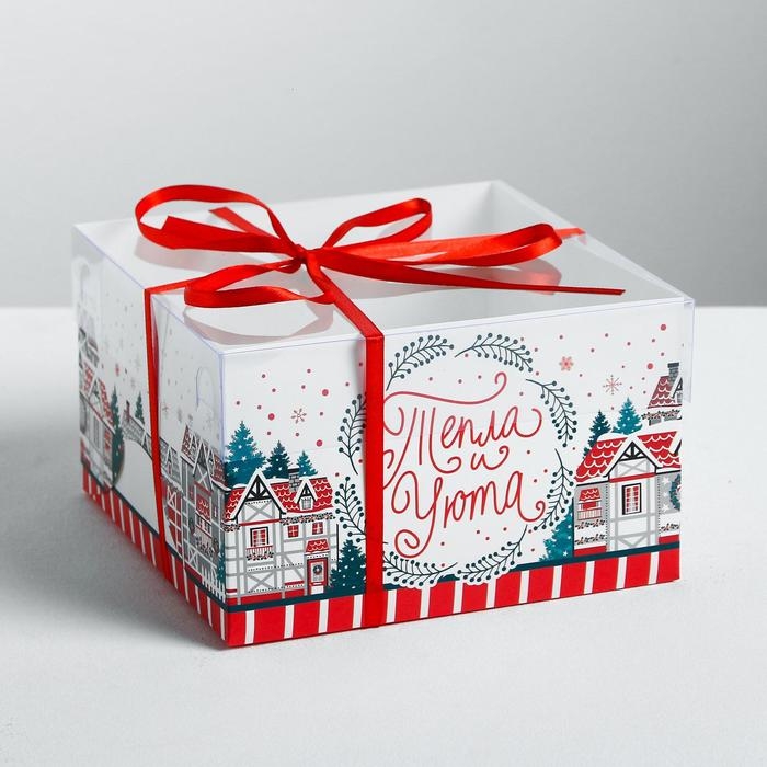 Коробка для капкейка &laquo;Всегда верь в чудеса&raquo;, 16 х 16 х 10 см, Новый год