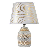 Настольная лампа 16788/1 E14 40Вт серебристо-золотой 20x20x30 см RISALUX Настольная лампа 16788/1 E14 40Вт серебристо-золотой 20x20x30 см RISALUX