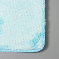 Коврик Доляна &laquo;Пушистик&raquo;, 50&times;80 см, цвет голубой