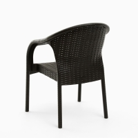 Набор садовой мебели: 2 кресла + стол, темно-коричневый Набор садовой мебели: 2 кресла + стол, темно-коричневый