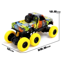 Джип радиоуправляемый &laquo;Граффити&raquo;, 1:16, работает от аккумулятора, цвет жёлтый