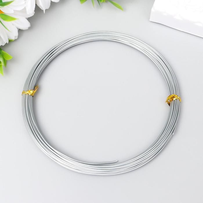 Проволока для рукоделия Проволока для рукоделия "Астра" 1 мм, 10 м, тёмное серебро