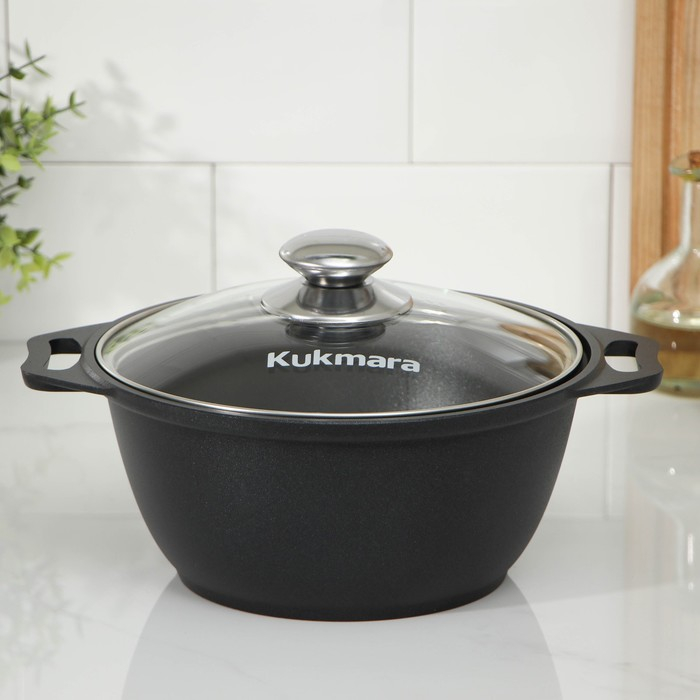 Кастрюля &laquo;Традиция&raquo;, 2 л, 28&times;22.5&times;10.5 см, антипригарное покрытие, цвет чёрный