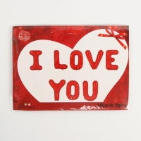 Шар фольгированный 16" &laquo;Я люблю тебя&raquo;, прописные буквы, цвет красный