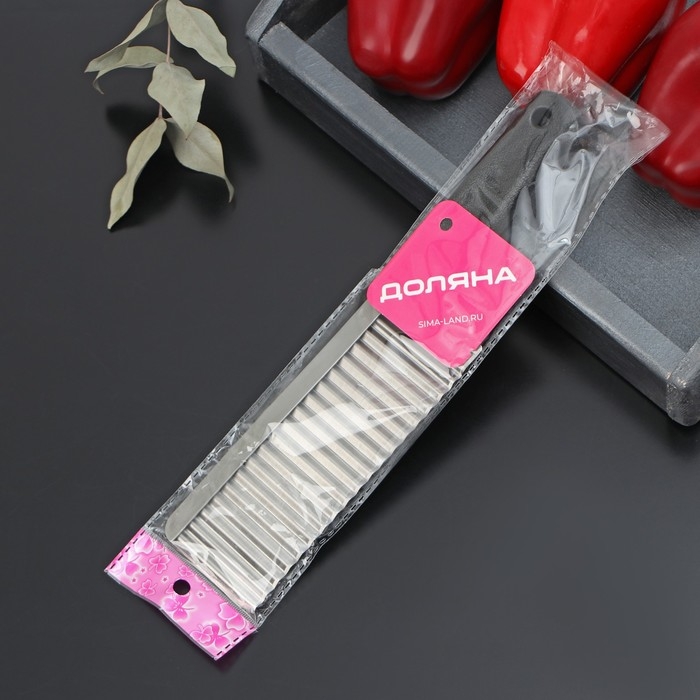 Нож для фигурной резки Доляна &laquo;Помощник&raquo;, 26 см, цвет чёрный