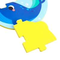 Мягкий пазл для малышей &laquo;Пирамидка: Морские животные&raquo;, 5 деталей, Крошка Я