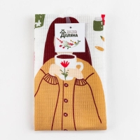 Полотенце кухонное Доляна «Дома не скучно» 35х60 см, 100% хл, 160г/м2 Полотенце кухонное Доляна «Дома не скучно» 35х60 см, 100% хл, 160г/м2
