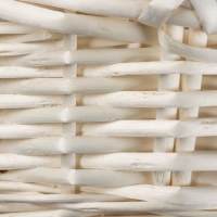 Набор корзин плетёных, ива, 3 шт., овальные, белые, большие Набор корзин плетёных, ива, 3 шт., овальные, белые, большие