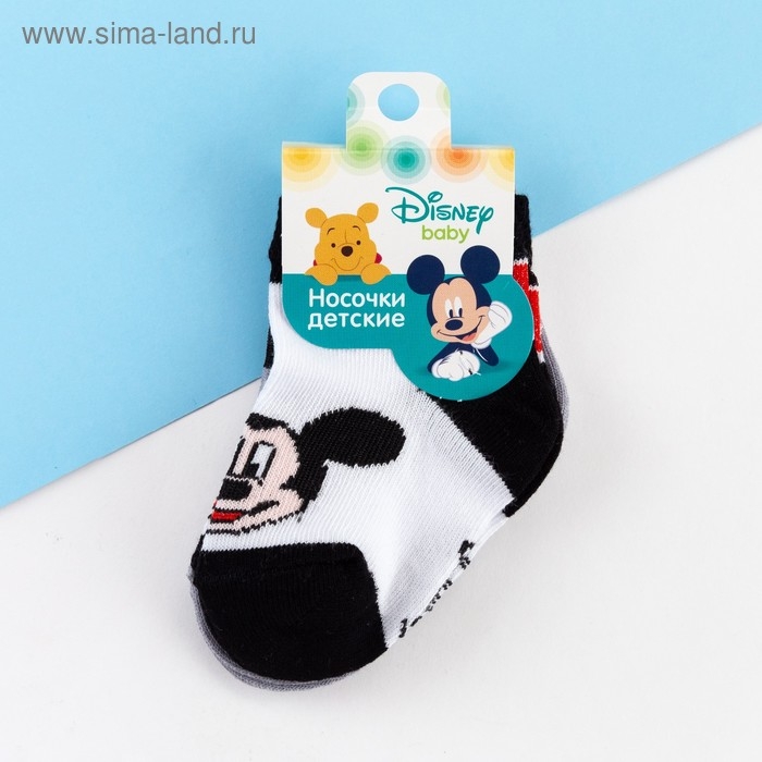 Набор носков Микки Маус, 2 пары, 12-14 см Набор носков Микки Маус, 2 пары, 12-14 см