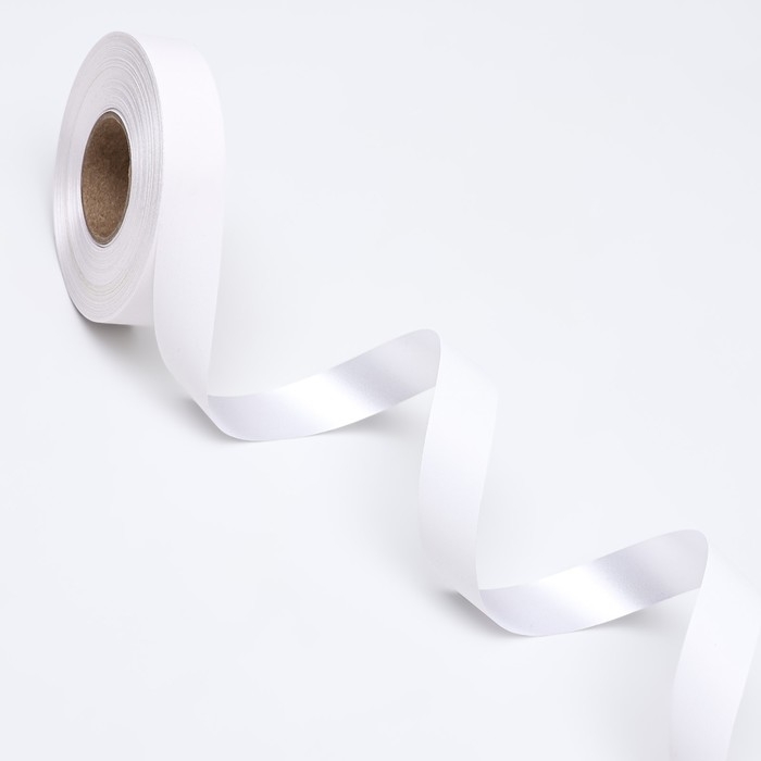 Лента полипропиленовая Лента полипропиленовая "Matte" для декора и подарков, белая, 2 см х 50 м