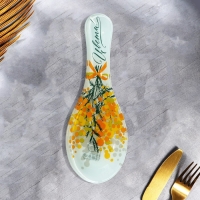 Подставка под ложку &laquo;Цвети. Нежная мимоза&raquo;, 21х7.5х2 см