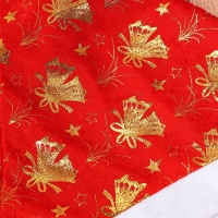 Колпак новогодний "Колокольчики" 40х27 см, красный