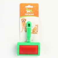 Пуходерка без капель полукруглая, 8,5 х 13 см, зелёная Пуходерка без капель полукруглая, 8,5 х 13 см, зелёная