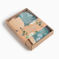 Набор подарочный Доляна Flower kitchen: варежка 20х28 см, прихватка 17х17 см, 2 лопатки Набор подарочный Доляна Flower kitchen: варежка 20х28 см, прихватка 17х17 см, 2 лопатки