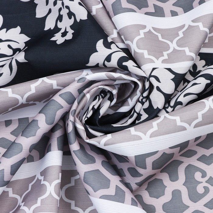 Штора для ванны Доляна &laquo;Барокко&raquo;, 180&times;180 см, полиэстер