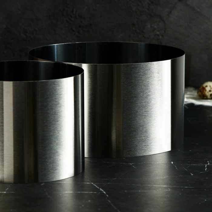 Набор форм для выпечки и выкладки &laquo;Круг&raquo;, d-20, h-12 см, 2 шт