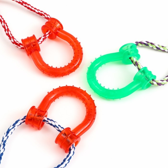 Игрушка тренировочная канатная Игрушка тренировочная канатная "Карусель", 145 гр, микс цветов